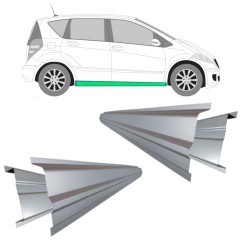 Reparație prag interior + exterior pentru Mercedes A-Class W169 2004-2012 / Stânga+Dreapta / Set 11157