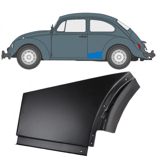 Volkswagen Kaefer 1947-1985 Segment reparație aripă spate / Stânga