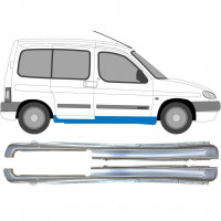 Reparație prag pentru Peugeot Partner 1996- / Stânga+Dreapta / Set 9538