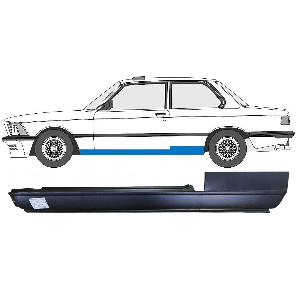 BMW 3 E21 1975-1984 2 UŞĂ DEPLIN REPARATIE PRAG INTERIOR / PERECHE