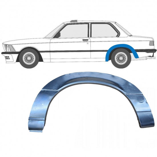 BMW 3 E21 1975-1984 2 UŞĂ SEGMENT REPARAȚIE ARIPĂ SPATE / STÂNGA