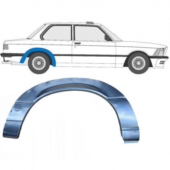BMW 3 E21 1975-1984 2 UŞĂ SEGMENT REPARAȚIE ARIPĂ SPATE / DREAPTA
