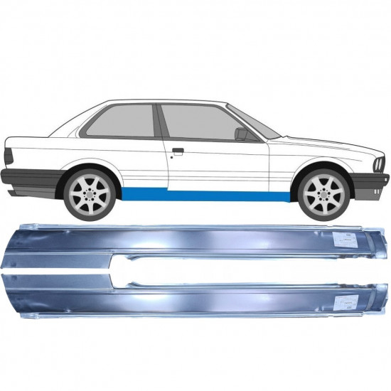 BMW 3 E30 1982-1994 2 UŞĂ DEPLIN REPARATIE PRAG INTERIOR / PERECHE