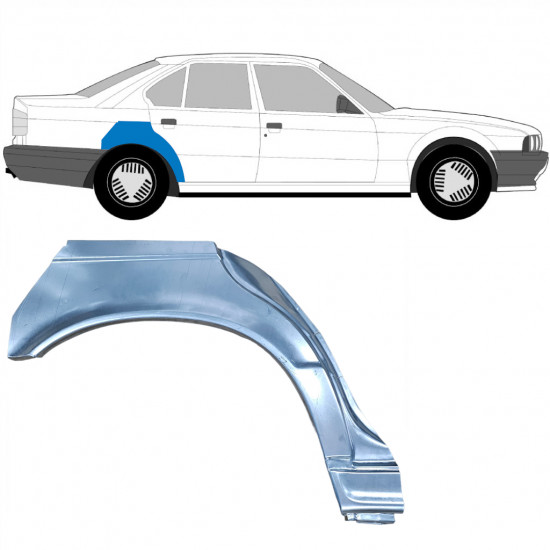 Reparație aripă spate pentru BMW 5 E34 1987-1996  / Dreapta / SEDAN 6400