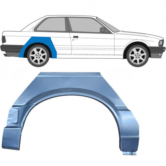 Reparație aripă spate pentru BMW 3 E30 1987-1994 / Dreapta 6385