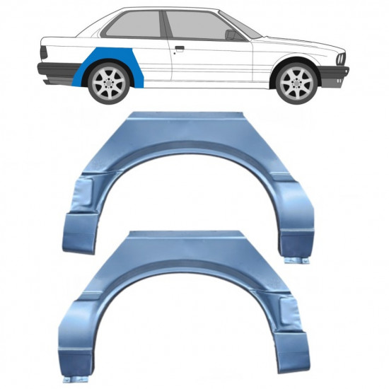 Reparație aripă spate pentru BMW 3 E30 1987-1994 / Stânga+Dreapta / Set 6383