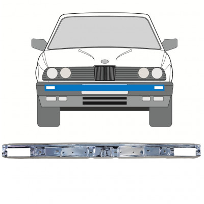 BMW 3 E30 1982-1987 FRONTAL BUMPER CROM