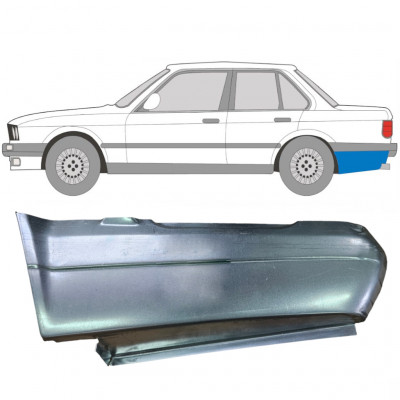 BMW 3 E30 1982-1987 2/4 UŞĂ SEGMENT REPARAȚIE ARIPĂ SPATE / STÂNGA