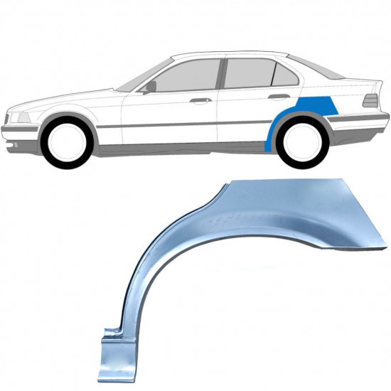 BMW 3 E36 1990-2000 SEDAN SEGMENT REPARAȚIE ARIPĂ SPATE / STÂNGA