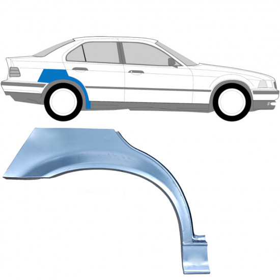 BMW 3 E36 1990-2000 SEDAN SEGMENT REPARAȚIE ARIPĂ SPATE / DREAPTA