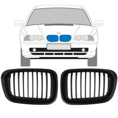Grilă pentru BMW 3 E46 1998-2006 / Stânga+Dreapta / Set 11128
