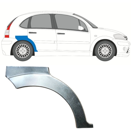Reparație aripă spate pentru Citroen C3 2002-2010 / Dreapta 14767 Reparație aripă spate pentru Citroen C3 2002-2010 / Dreapta 14767
