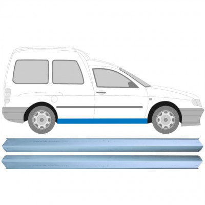 Reparație prag pentru VW Caddy S Inca 1995-2004 / Stânga = Dreapta (simetric) / Set 10498