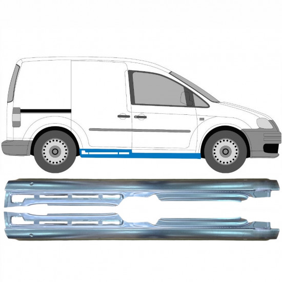 Reparație prag pentru VW Caddy III 2004-2015 / Stânga+Dreapta / Set 9558