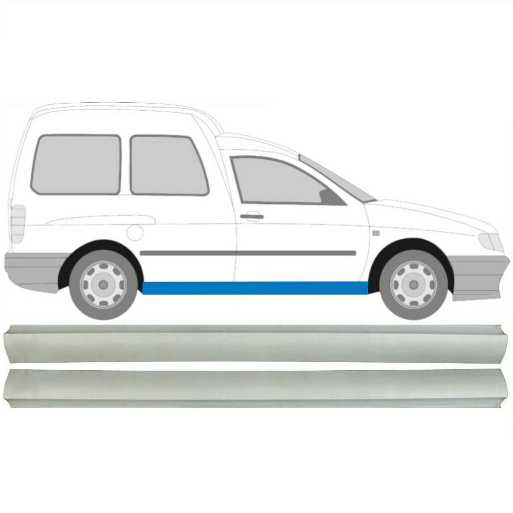 VW CADDY S INCA 1995-2004 REPARATIE PRAG INTERIOR / DREAPTA = STÂNGA / A STABILIT
