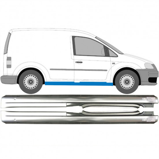 VW CADDY III 2004-2015 2 UŞĂ REPARATIE PRAG INTERIOR / A STABILIT