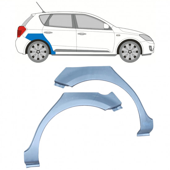 Reparație aripă spate pentru Kia Ceed 2006-2012 / Set 11742