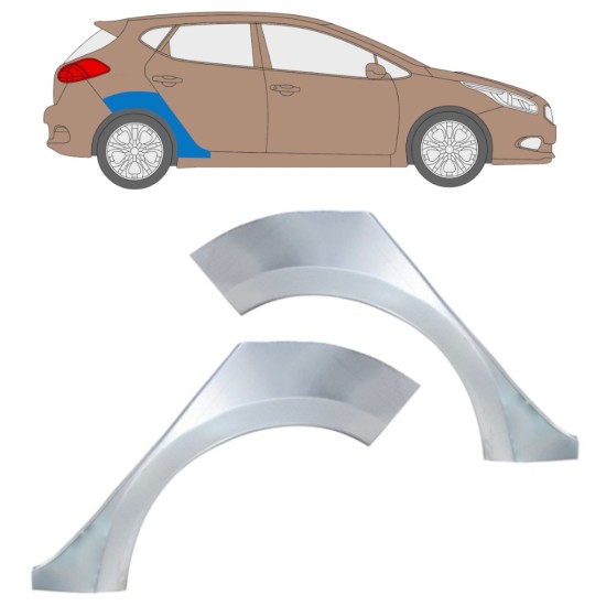 Reparație aripă spate pentru Kia Ceed 2012-2018 / Stânga+Dreapta / Set 16336