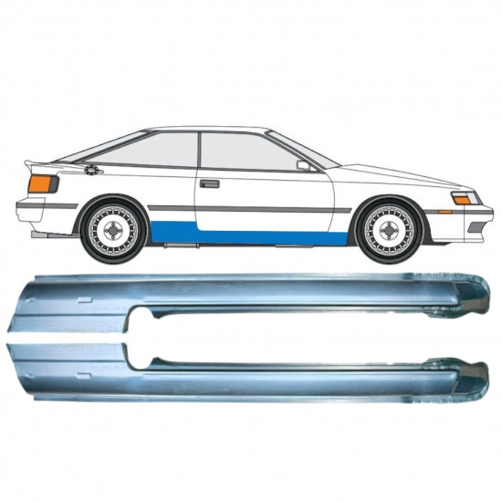 Prag complet pentru Toyota Celica 1985-1989 / Stânga+Dreapta / Set 9712