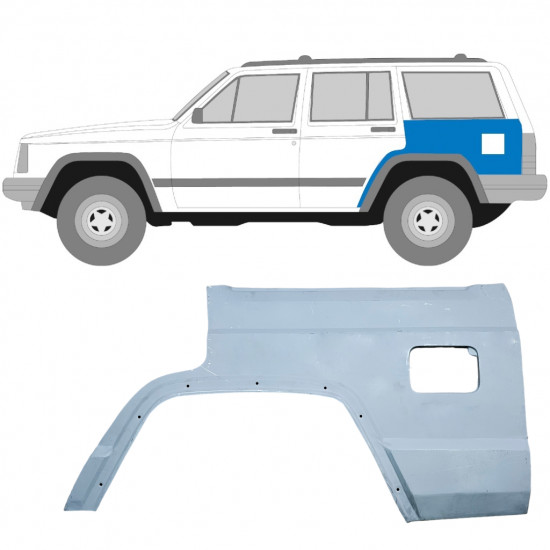 Reparație aripă spate pentru Jeep Cherokee XJ 1984-2001 / Stânga 5256