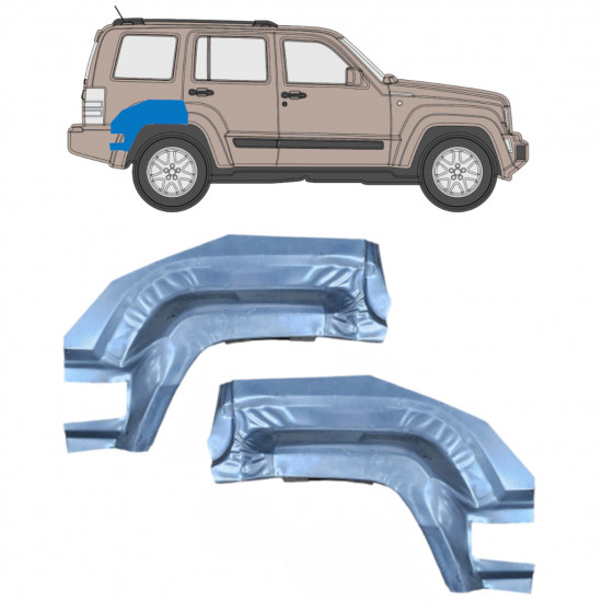 Reparație aripă spate partea din spate pentru Jeep Liberty 2008-2013 / Stânga+Dreapta / Set 9955