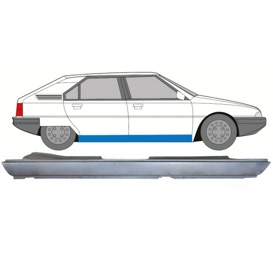 Prag complet pentru Citroen BX 1982-1994 / Dreapta 7671