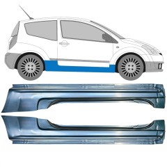Prag complet pentru Citroen C2 2003-2009 / Stânga+Dreapta / Set 10338