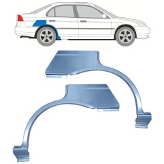 Reparație aripă spate pentru Honda Civic 2001-2005 / Stânga+Dreapta / Set 11527