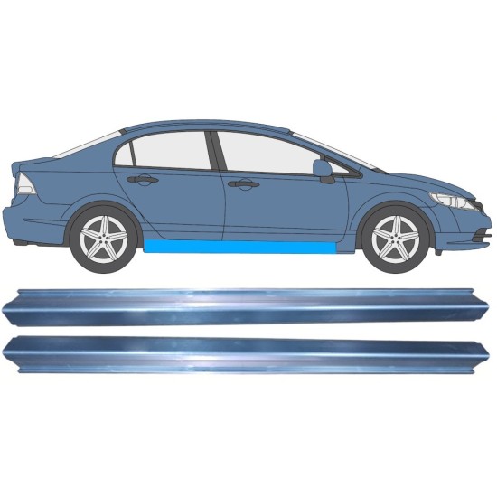 Reparație prag pentru Honda Civic 2005-2011 / Stânga+Dreapta / SEDAN / Set 11008