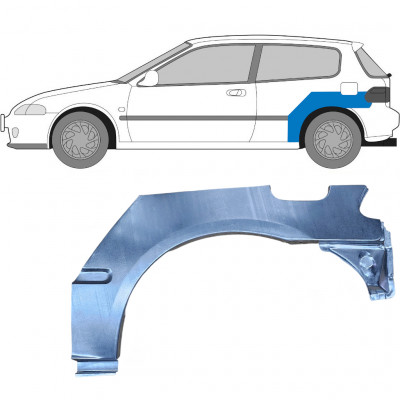 Reparație aripă spate pentru Honda Civic 1991-1995 / Stânga 6178