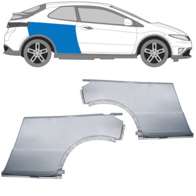 Reparație aripă spate pentru Honda Civic 2005-2011 / Stânga+Dreapta / Set 9617