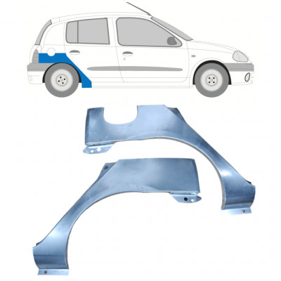 Reparație aripă spate pentru Renault Clio 1998-2012 / Stânga+Dreapta / Set 9682