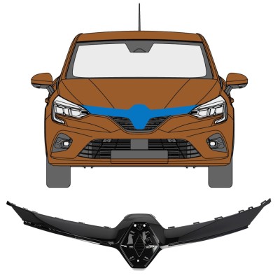 Bandou grilă pentru Renault Clio V 2019- 16235