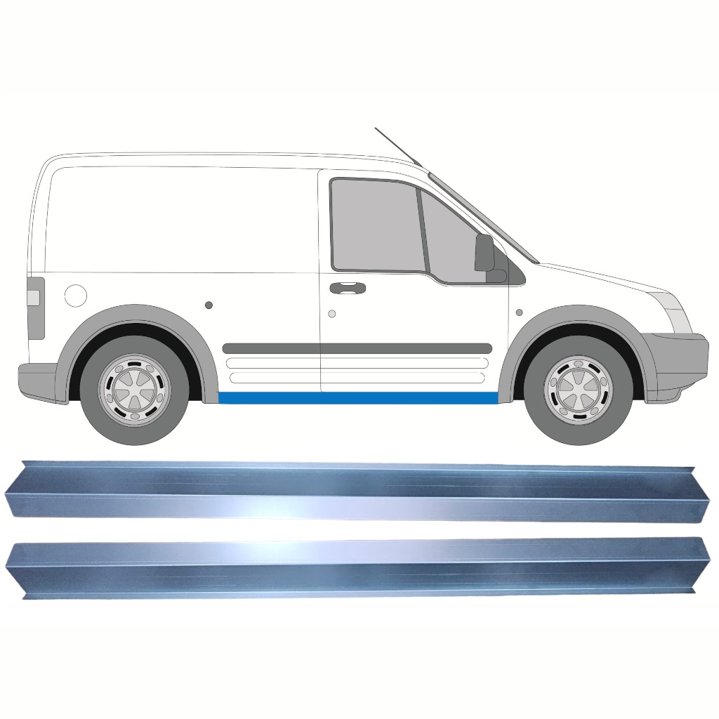 Reparație Prag Pentru Ford Transit Connect 2003-2009 / Swb / Stânga = Dreapta (Simetric) / Set 10270