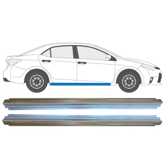 Reparație prag pentru Toyota Corolla 2013-2019 / Stânga+Dreapta / Set 14891 Reparație prag pentru Toyota Corolla 2013-2019 / Stânga+Dreapta / Set 14891