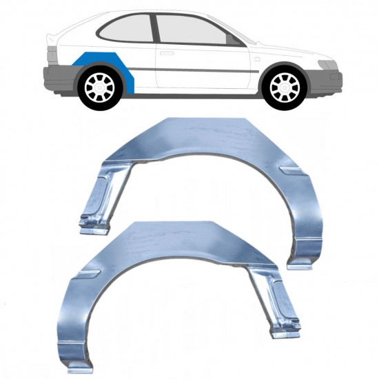 Reparație aripă spate pentru Toyota Corolla 1991-1998 / Stânga+Dreapta / Set 9402