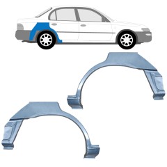 Reparație aripă spate pentru Toyota Corolla E10 1991-1998 / Stânga+Dreapta / SEDAN / Set 12660
