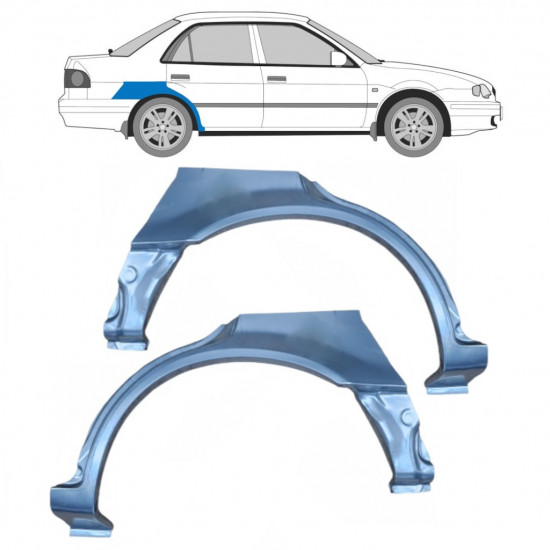 Reparație aripă spate pentru Toyota Corolla 1997-2002 / Stânga+Dreapta / Set 9212
