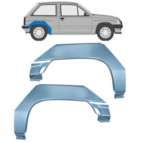 Reparație aripă spate pentru Opel Corsa A 1982-1993 / Stânga+Dreapta / Set 9794