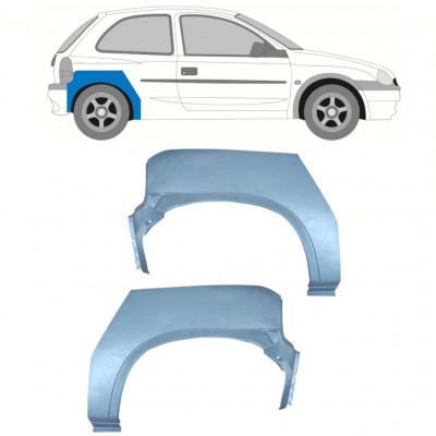 Reparație aripă spate pentru Opel Corsa B 1993-2001 / Stânga+Dreapta / Set 10416