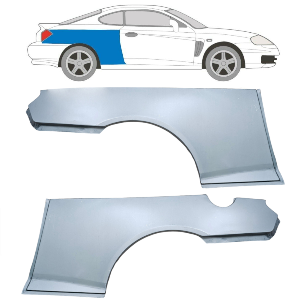Reparație Aripă Spate Pentru Hyundai Gk 2001-2009 / Stânga+Dreapta / Coupe / Set 6304