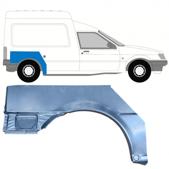 Reparație aripă spate pentru Ford Courier 1989-1995 / Dreapta 7828