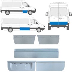 Reparație exterior ușă pentru Volkswagen Crafter 2005-2017 / Stânga+Dreapta / Set 14206