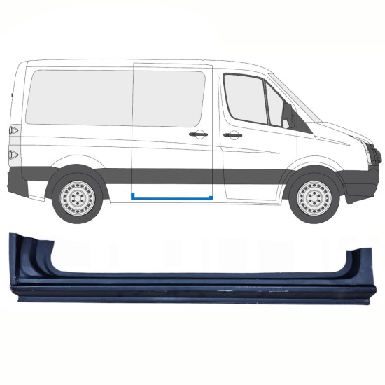 Reparație prag ușă glisantă pentru Volkswagen Crafter 2005-2017 / Dreapta 13893