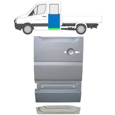 Reparație interior + exterior ușă spate pentru Volkswagen Crafter 2005-2017 / Stânga / Set 14276