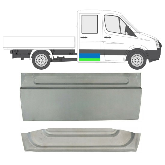 Reparație ușă spate pentru Volkswagen Crafter 2005-2017 / Stânga = Dreapta (simetric) / Set 14126