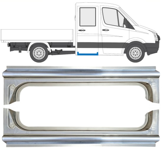 Reparație spate prag pentru Volkswagen Crafter 2005-2017 / Stânga+Dreapta / Set 15520