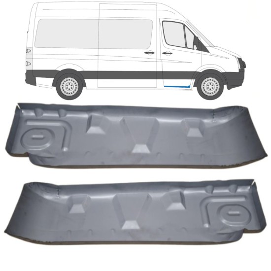 Podea treapta cabina stanga cu prag interior pentru Volkswagen Crafter 2005-2017 / Stânga+Dreapta / Set 15544