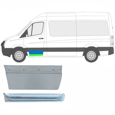Panou de reparație ușă față interior + exterior pentru Volkswagen Crafter 2005-2017 / Stânga / Set 14029