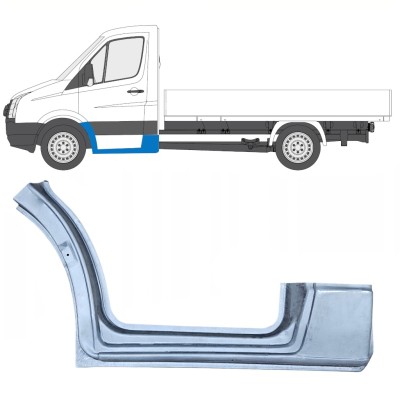 Reparație aripă față cu partea de prag pentru Volkswagen Crafter 2005-2017 / Stânga 13839